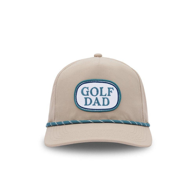 Golf Dad Patch Performance Rope Hat-Hats-Fore Play-Tan-One Size-Barstool Sports