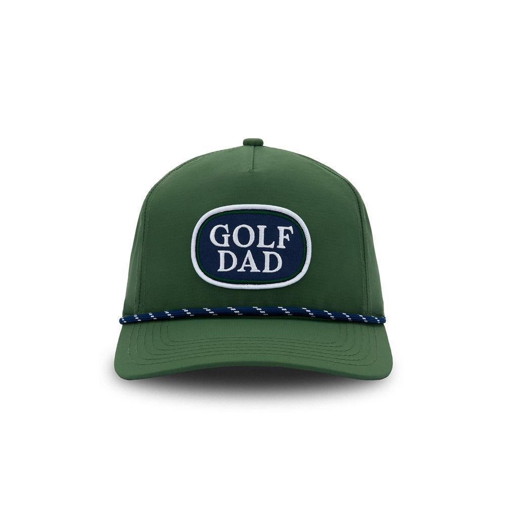 Golf Dad Patch Performance Rope Hat-Hats-Fore Play-Green-One Size-Barstool Sports