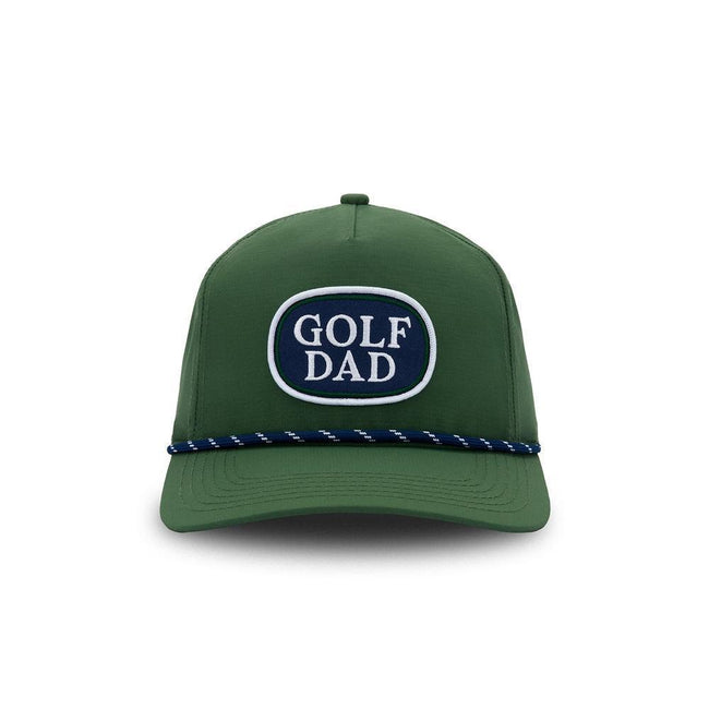 Golf Dad Patch Performance Rope Hat-Hats-Fore Play-Green-One Size-Barstool Sports