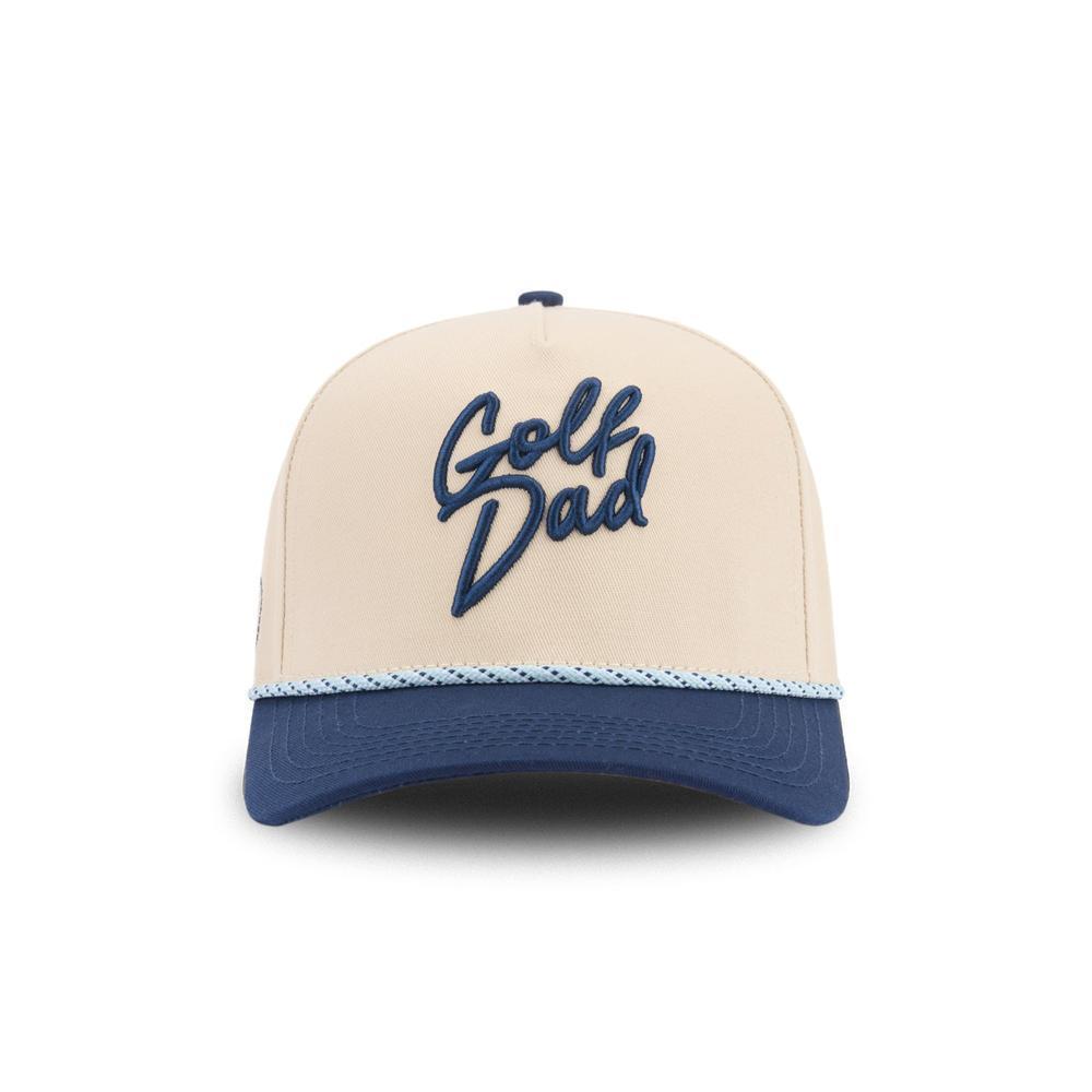 Golf Dad Rope Snapback Hat-Hats-Fore Play-Cream/Navy-One Size-Barstool Sports