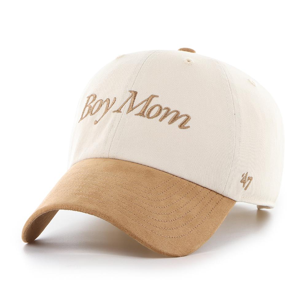 Boy Mom '47 Two Tone Suede Clean Up Hat-Hats-Barstool Sports-Brown-One Size-Barstool Sports
