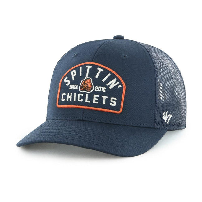 Spittin Chiclets '47 Leland Trucker Hat-Hats-Spittin Chiclets-Navy-One Size-Barstool Sports