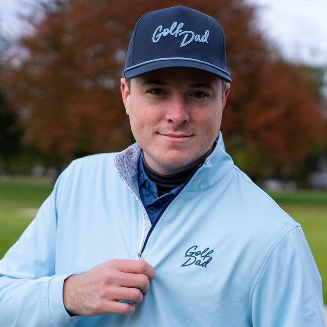Golf Dad Performance Quarter Zip-Pullovers-Fore Play-Barstool Sports