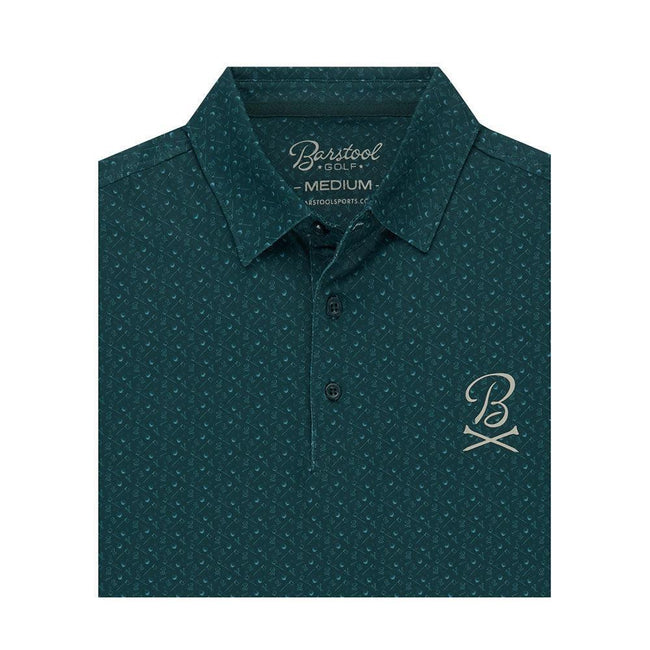 Barstool Golf Pin Flag Performance Polo-Polos-Fore Play-Green-S-Barstool Sports
