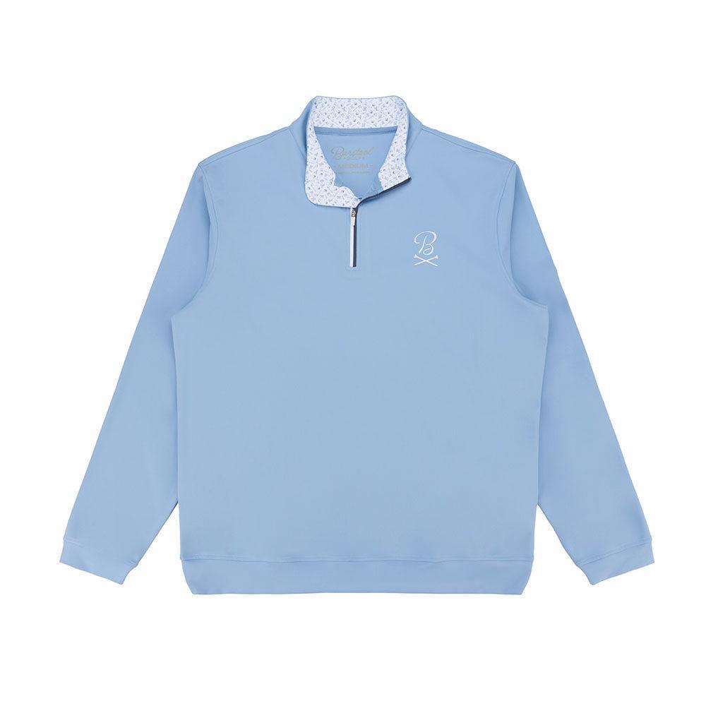 Barstool Golf Pin Flag Performance Quarter Zip-Pullovers-Fore Play-Light Blue-S-Barstool Sports