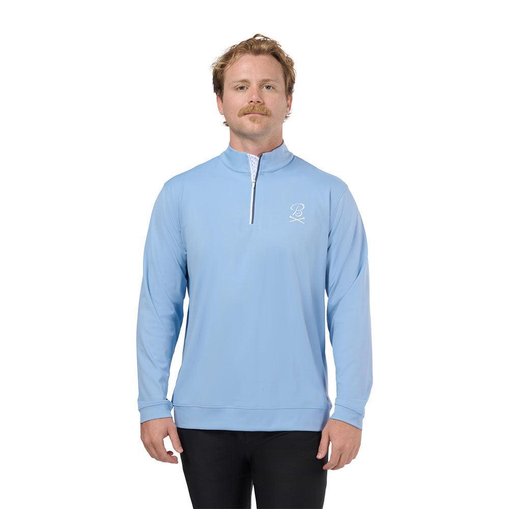 Barstool Golf Pin Flag Performance Quarter Zip-Pullovers-Fore Play-Barstool Sports