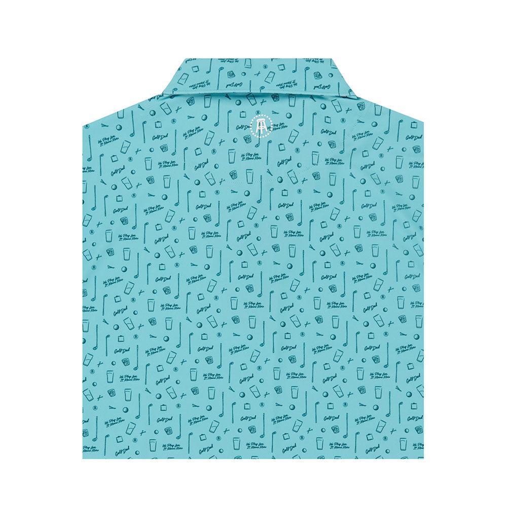 Golf Dad Essentials Printed Polo-Polos-Fore Play-Barstool Sports