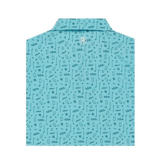 Golf Dad Essentials Printed Polo-Polos-Fore Play-Barstool Sports