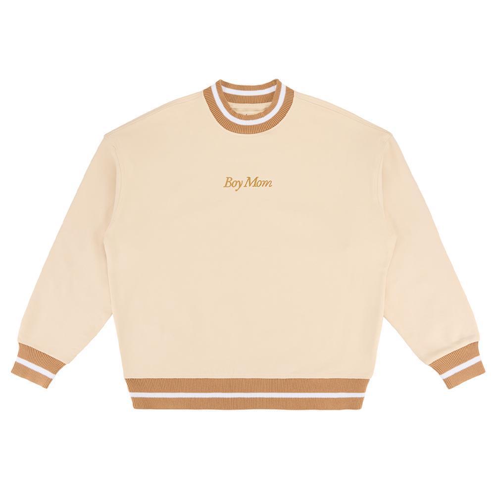 Boy Mom II Ribbed Crewneck-Crewnecks-Barstool Sports-Tan-S-Barstool Sports