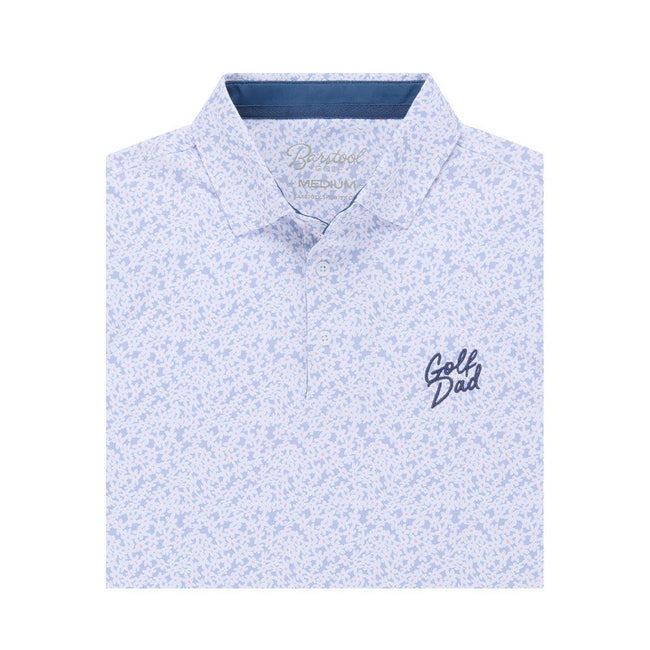 Golf Dad Printed Polo-Polos-Fore Play-Light Purple-S-Barstool Sports