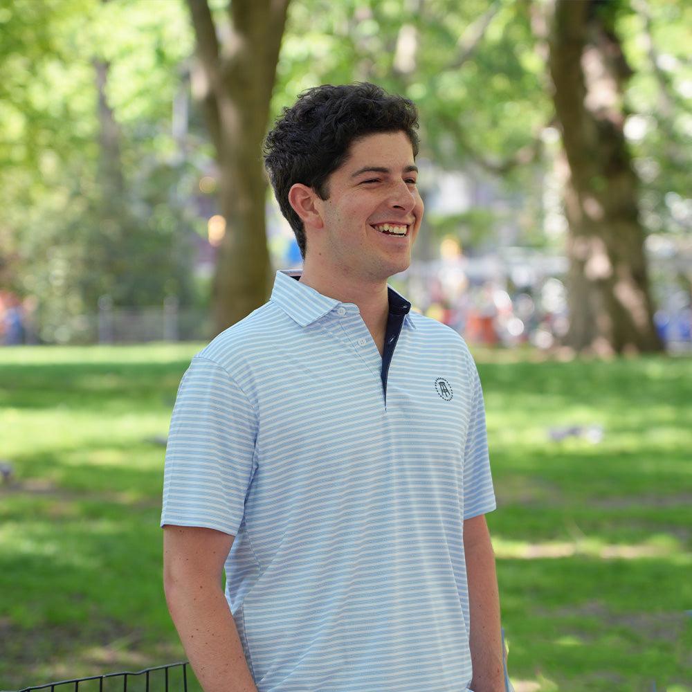 Barstool Sports Weaver Stripe Performance Polo-Polos-Barstool Sports-Barstool Sports
