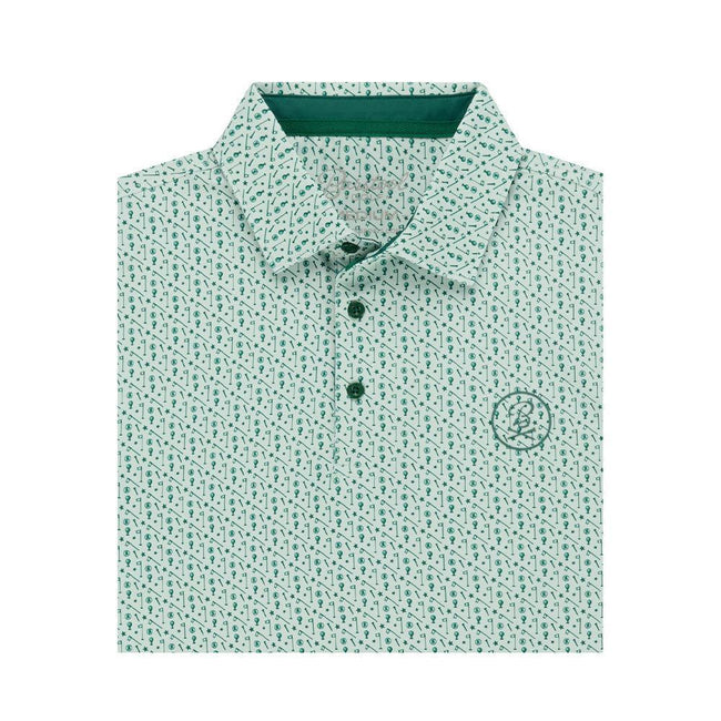 Barstool Golf Mix Printed Performance Polo-Polos-Fore Play-Green-S-Barstool Sports