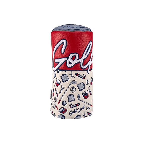 Golf Dad Barrel Driver Cover-Golf Accessories-Fore Play-Red-One Size-Barstool Sports