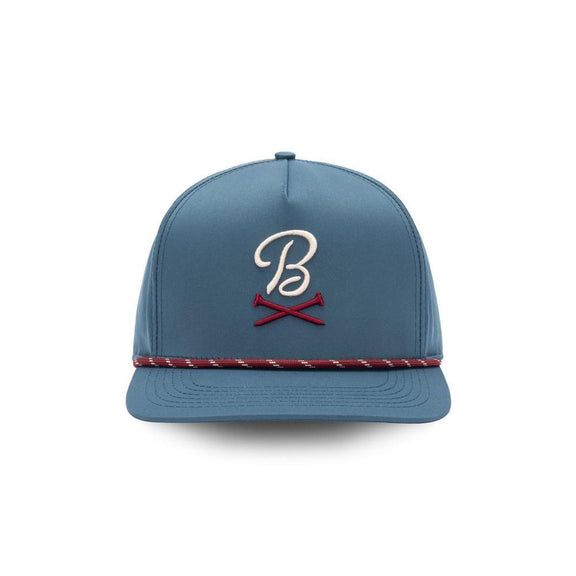 Barstool Golf Logo Performance Rope Hat-Hats-Fore Play-Blue-One Size-Barstool Sports