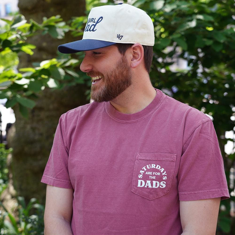 Saturdays Are For The Dads Grill Retro Pocket Tee-T-Shirts-SAFTB-Barstool Sports