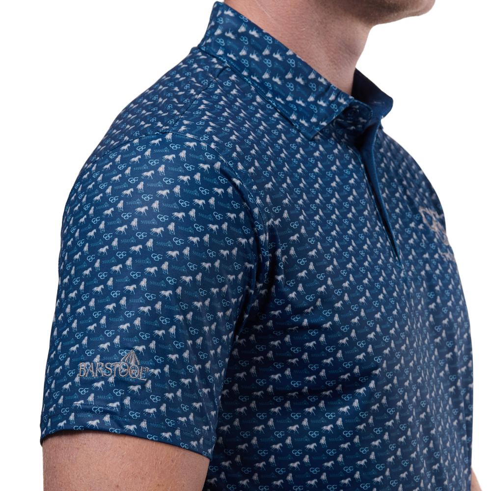 Go Go Greys x 2026 Saratoga Printed Polo-Polos-Barstool Sports-Barstool Sports