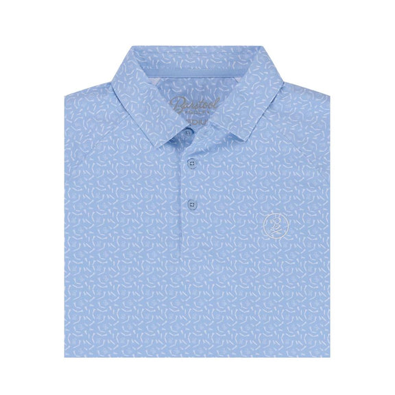 Barstool Golf Broken Tees Raglan Polo-Polos-Fore Play-Light Blue-S-Barstool Sports