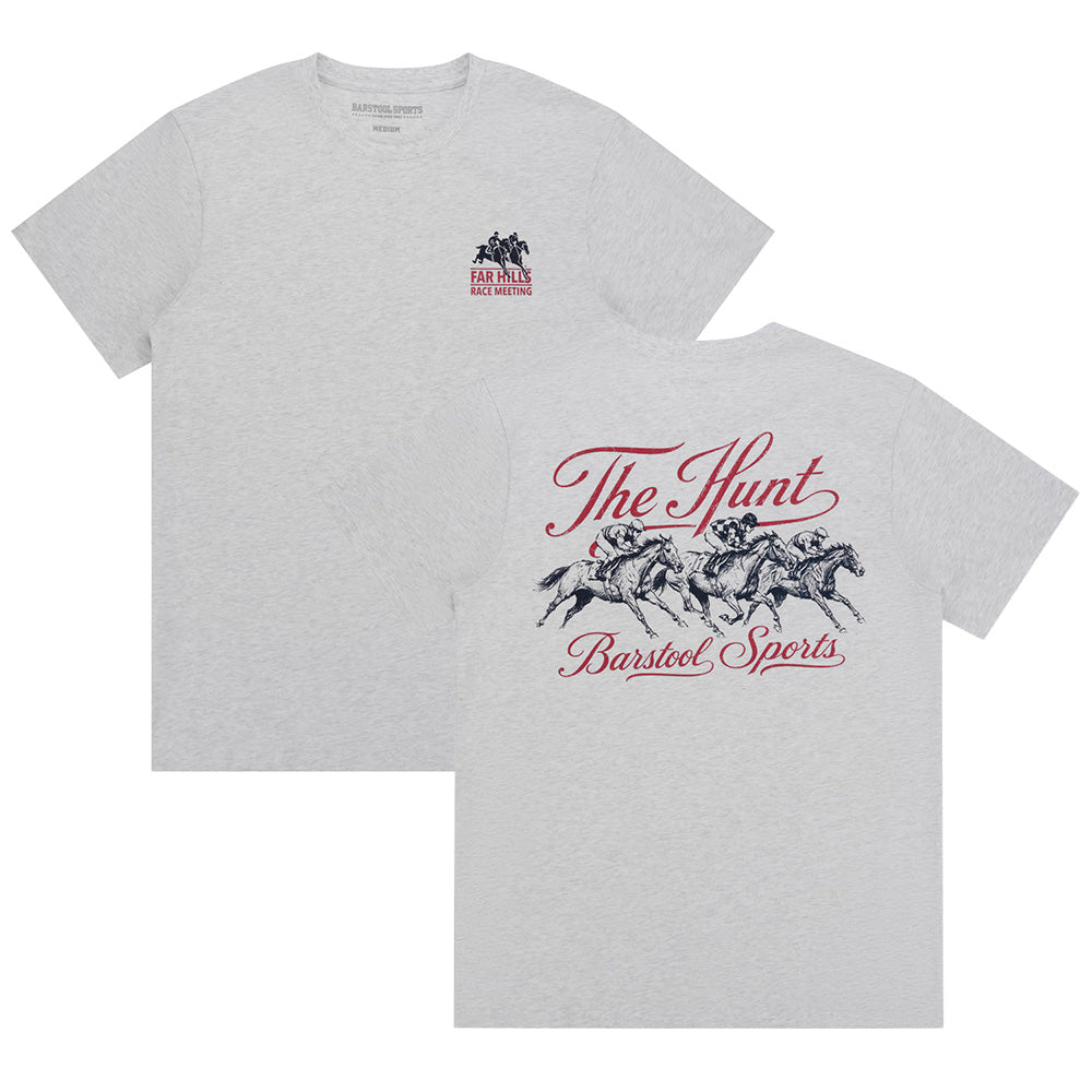The Hunt x Barstool Sports Racing Graphic Tee-T-Shirts-Barstool Sports-Grey-S-Barstool Sports
