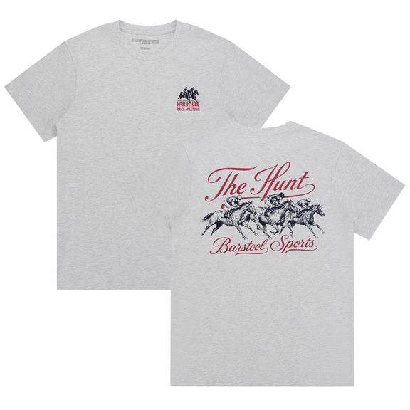 The Hunt x Barstool Sports Racing Graphic Tee-T-Shirts-Barstool Sports-Grey-S-Barstool Sports