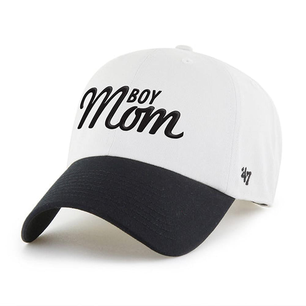Boy Mom '47 Two Tone Clean Up Hat-Hats-Barstool Sports-Black-One Size-Barstool Sports