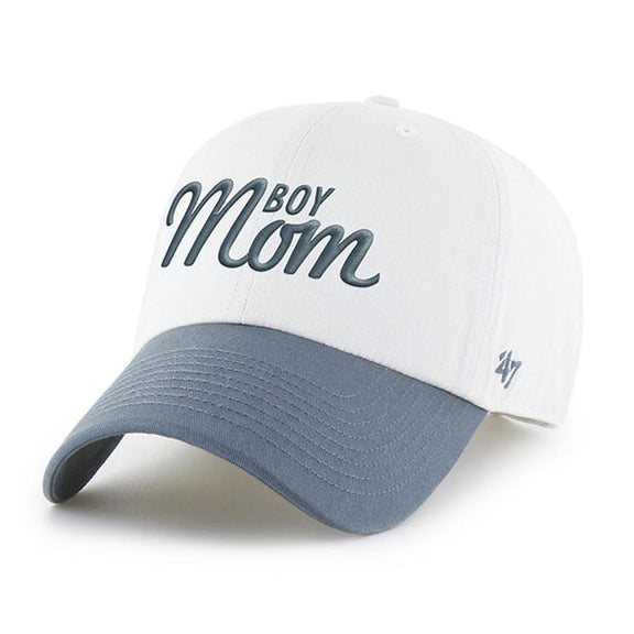 Boy Mom '47 Two Tone Clean Up Hat-Hats-Barstool Sports-Grey-One Size-Barstool Sports