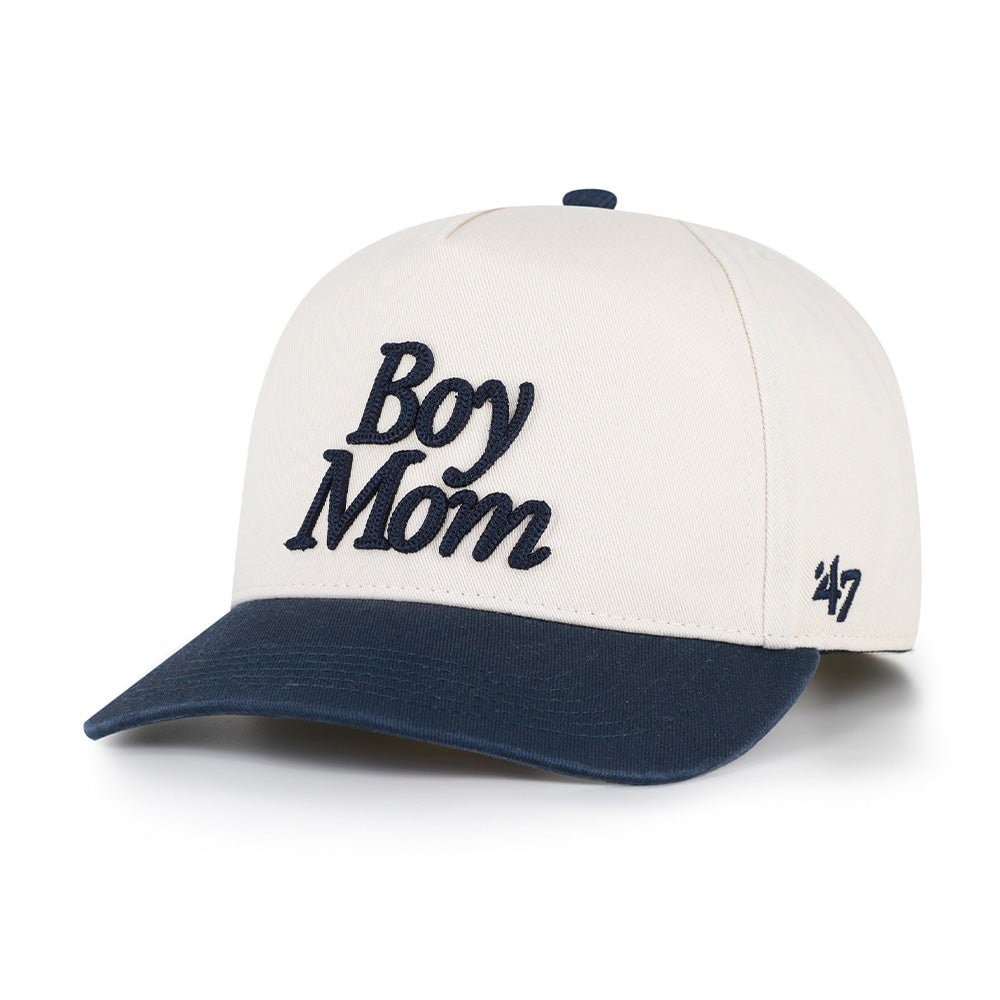 Boy Mom Chainstitch '47 HITCH Snapback Hat-Hats-Barstool Sports-Navy-One Size-Barstool Sports