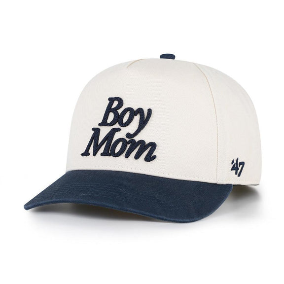 Boy Mom Chainstitch '47 HITCH Snapback Hat-Hats-Barstool Sports-Navy-One Size-Barstool Sports
