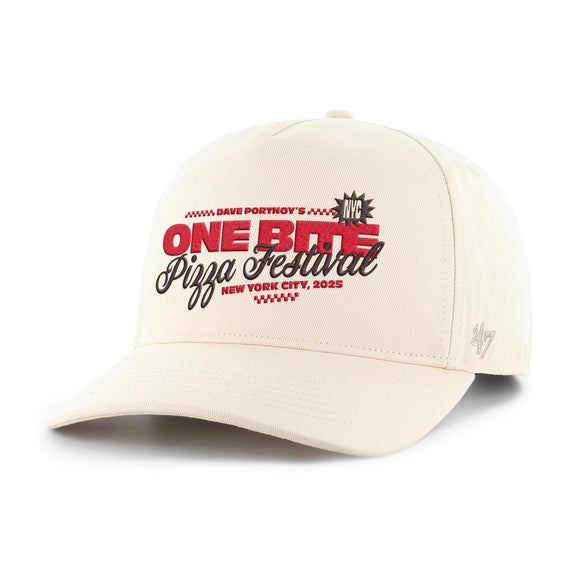 One Bite Pizza Fest 2025 '47 Hitch Snapback Hat-Hats-One Bite-Tan-One Size-Barstool Sports