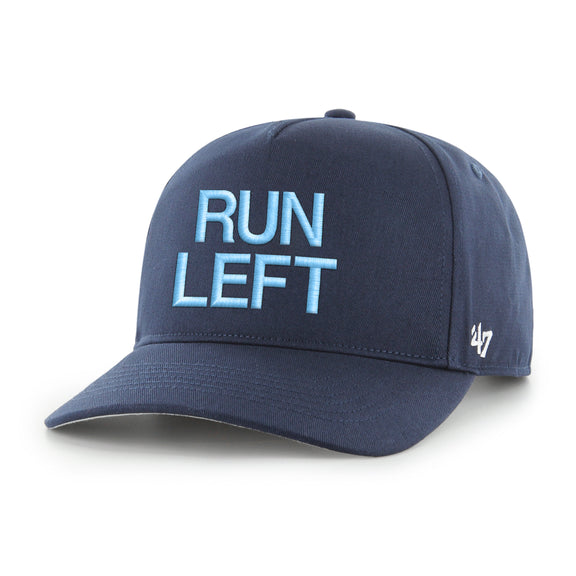 Run Left '47 HITCH Snapback Hat-Hats-Bussin With The Boys-Navy-One Size-Barstool Sports