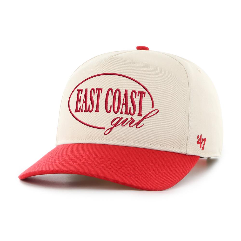 East Coast Girl '47 HITCH Snapback Hat II-Hats-Brianna-Red-One Size-Barstool Sports