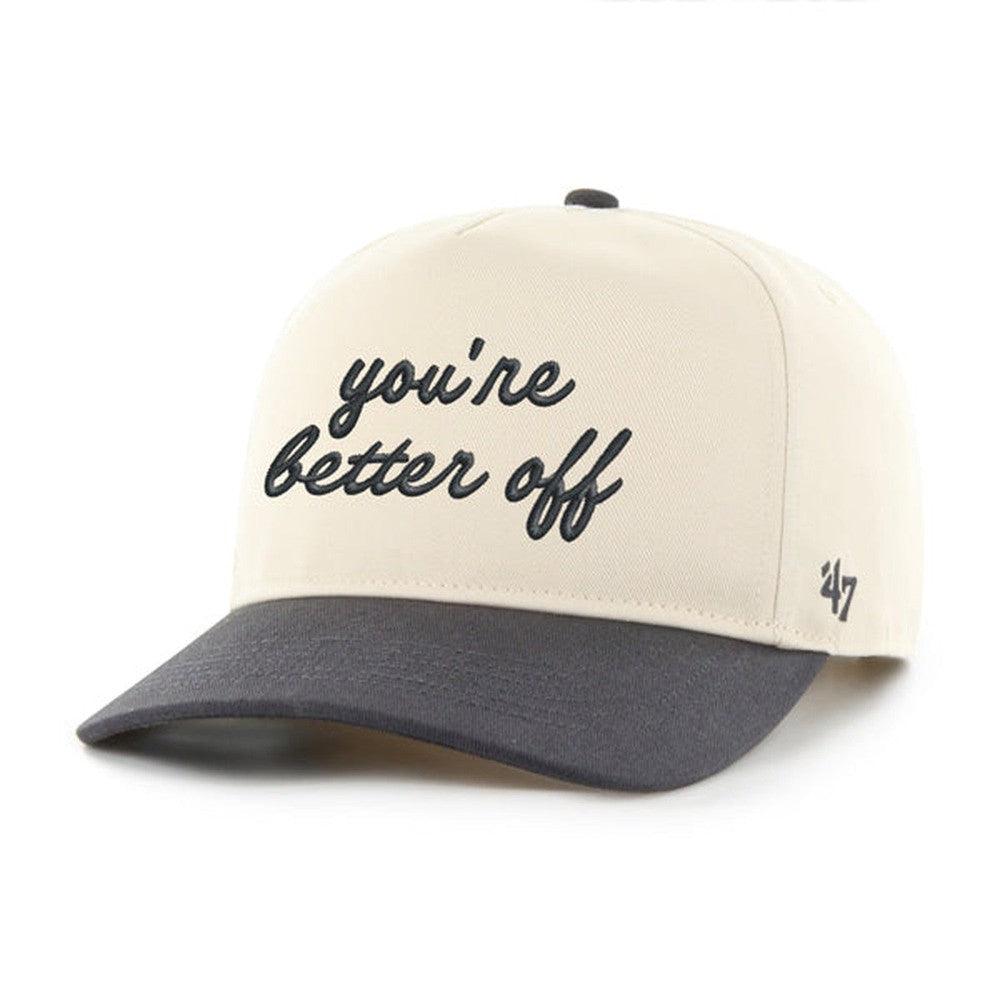You're Better Off '47 HITCH Snapback Hat-Hats-Brianna-Black-One Size-Barstool Sports