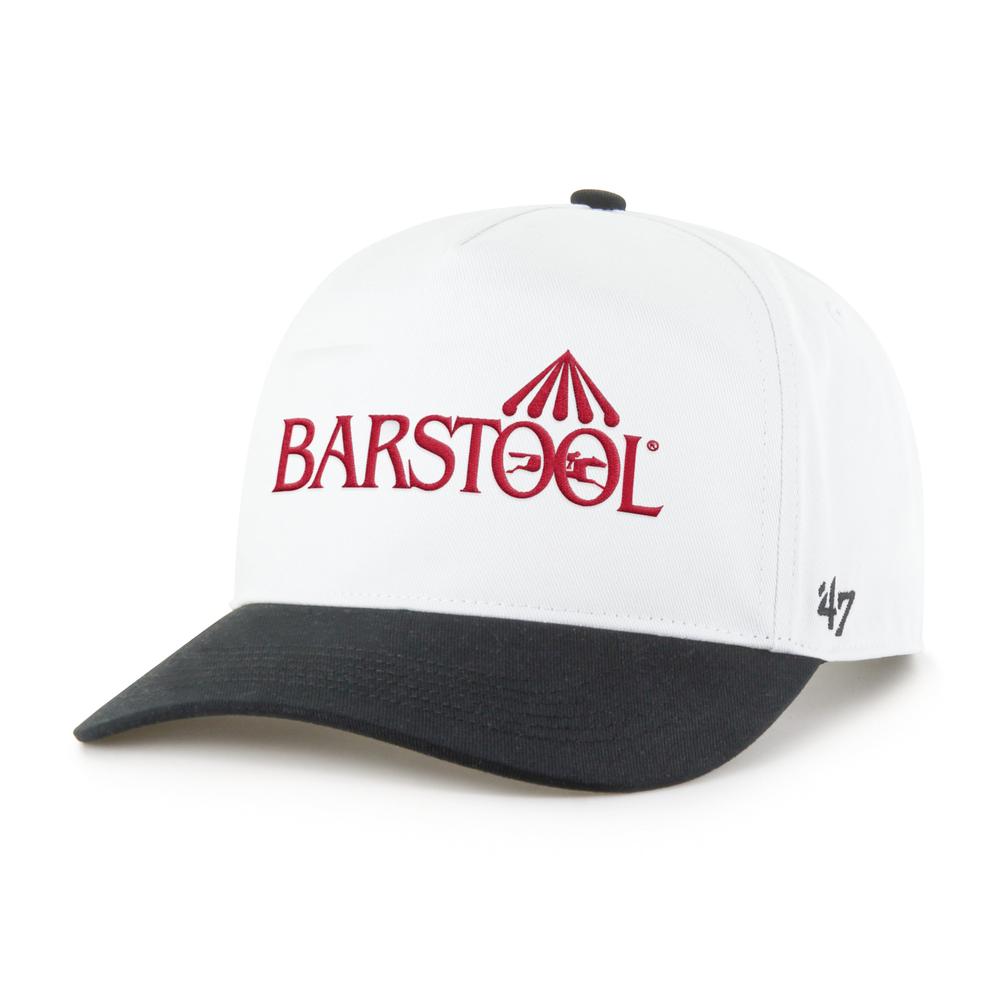 2026 Saratoga x Barstool Sports Logo Snapback Hat-Hats-Barstool Sports-White-One Size-Barstool Sports