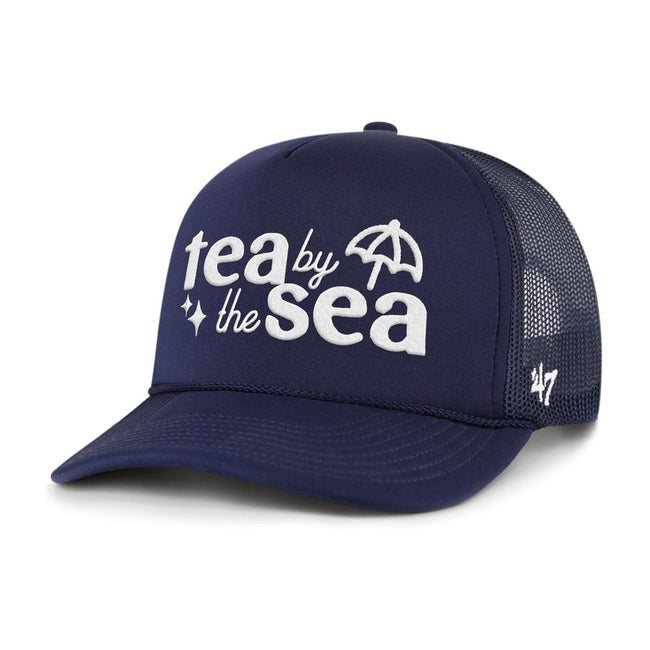 Tea by the Sea '47 Foam Front Trucker Hat-Hats-Barstool Sports-Navy-One Size-Barstool Sports
