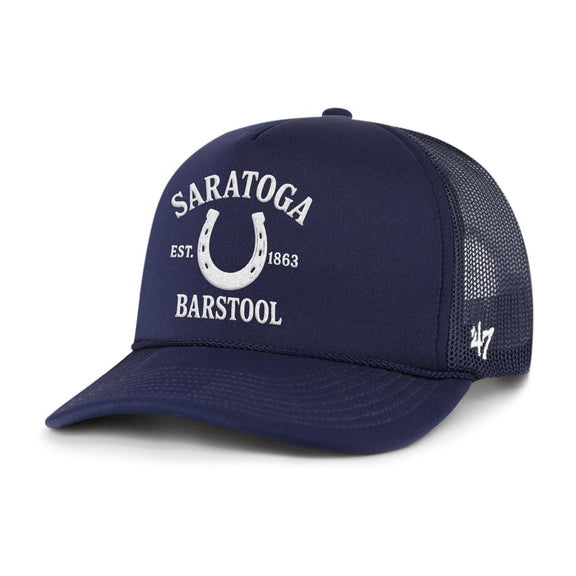 2026 Saratoga x Barstool Sports Horseshoe Trucker Hat-Hats-Barstool Sports-Navy-One Size-Barstool Sports