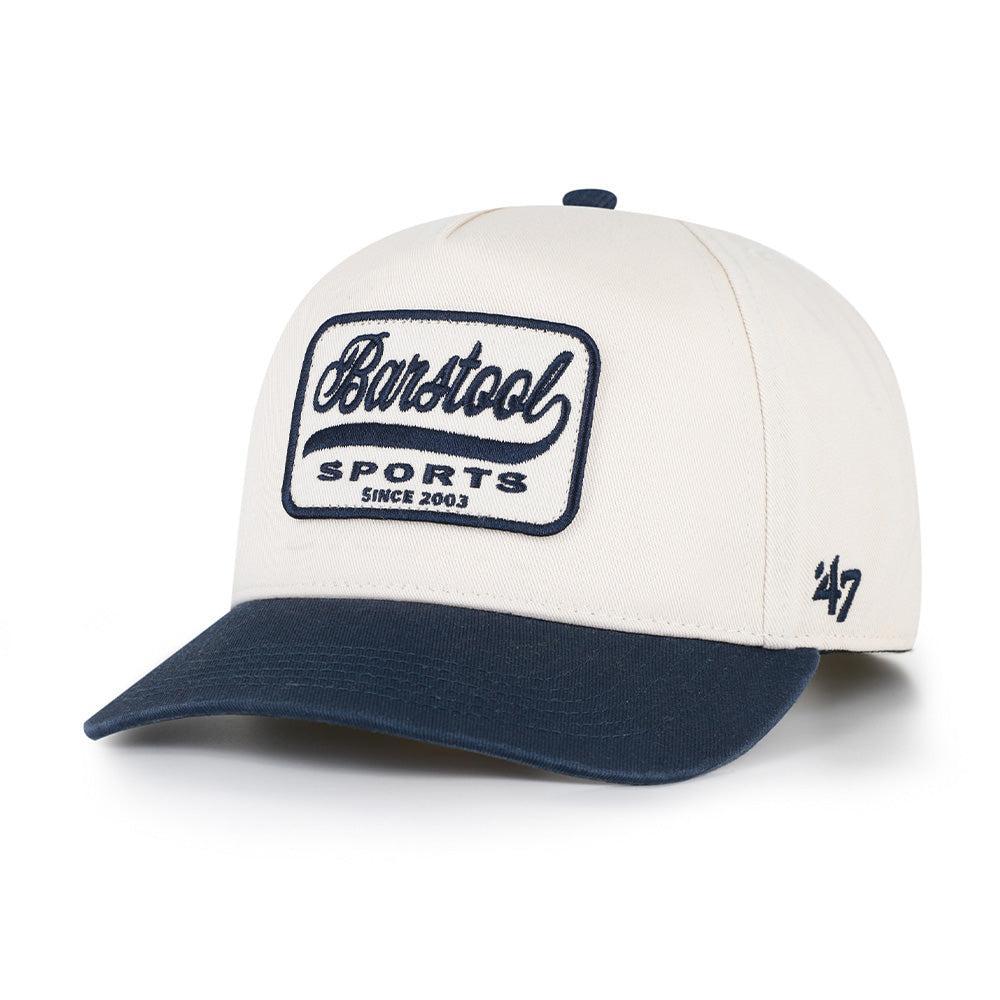 Barstool Sports Vintage Patch '47 HITCH Snapback Hat-Hats-Barstool Sports-Navy-One Size-Barstool Sports