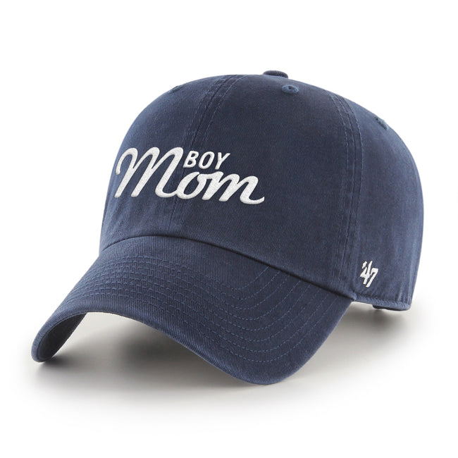Boy Mom '47 Clean Up Hat-Hats-Bussin With The Boys-Navy-One Size-Barstool Sports
