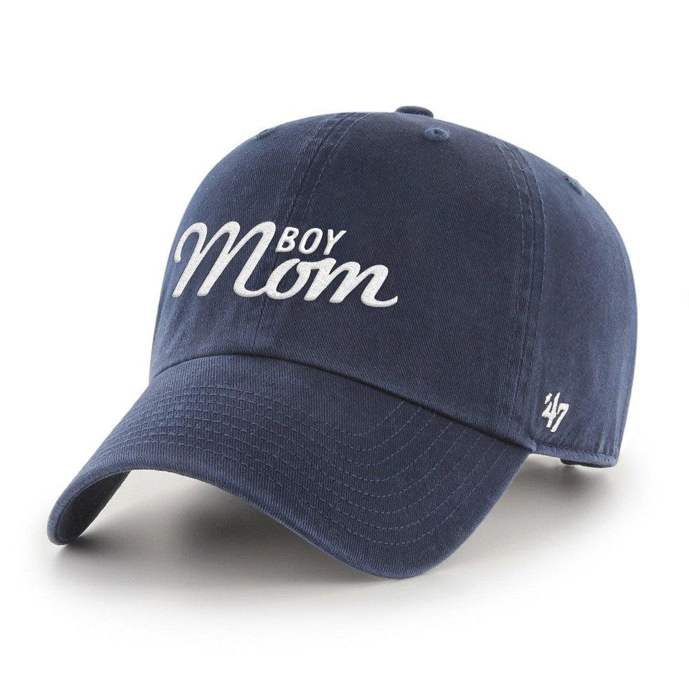 Boy Mom '47 Clean Up Hat-Hats-Barstool Sports-Navy-One Size-Barstool Sports