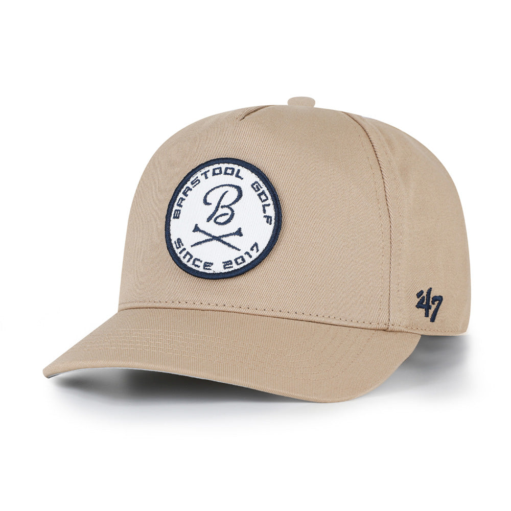 Barstool Golf Patch '47 HITCH Snapback Hat-Hats-Fore Play-Khaki-One Size-Barstool Sports