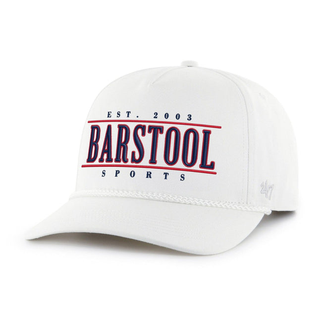 Barstool Sports x '47 City Line HITCH Rope Hat RF-Hats-Barstool Sports-White-One Size-Barstool Sports