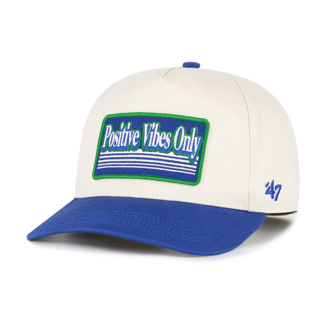 Positive Vibes Only Patch '47 HITCH Snapback Hat-Hats-Barstool Sports-Blue-One Size-Barstool Sports