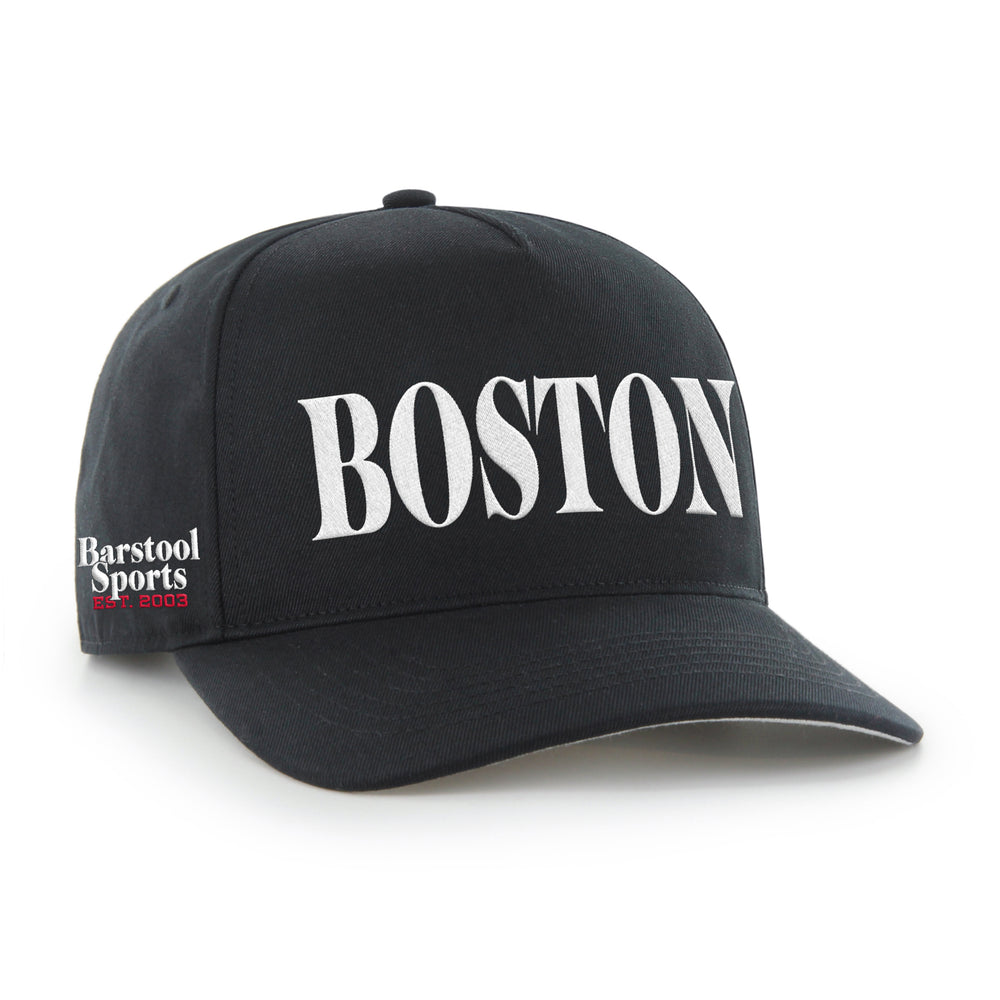 Boston '47 HITCH Snapback Hat-Hats-Barstool Sports-Black-One Size-Barstool Sports