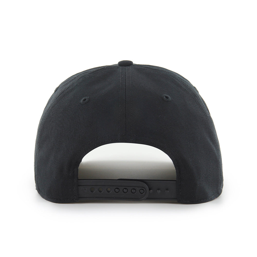 Just Cover Script '47 HITCH Snapback Hat (Black)-Hats-Pardon My Take-Barstool Sports