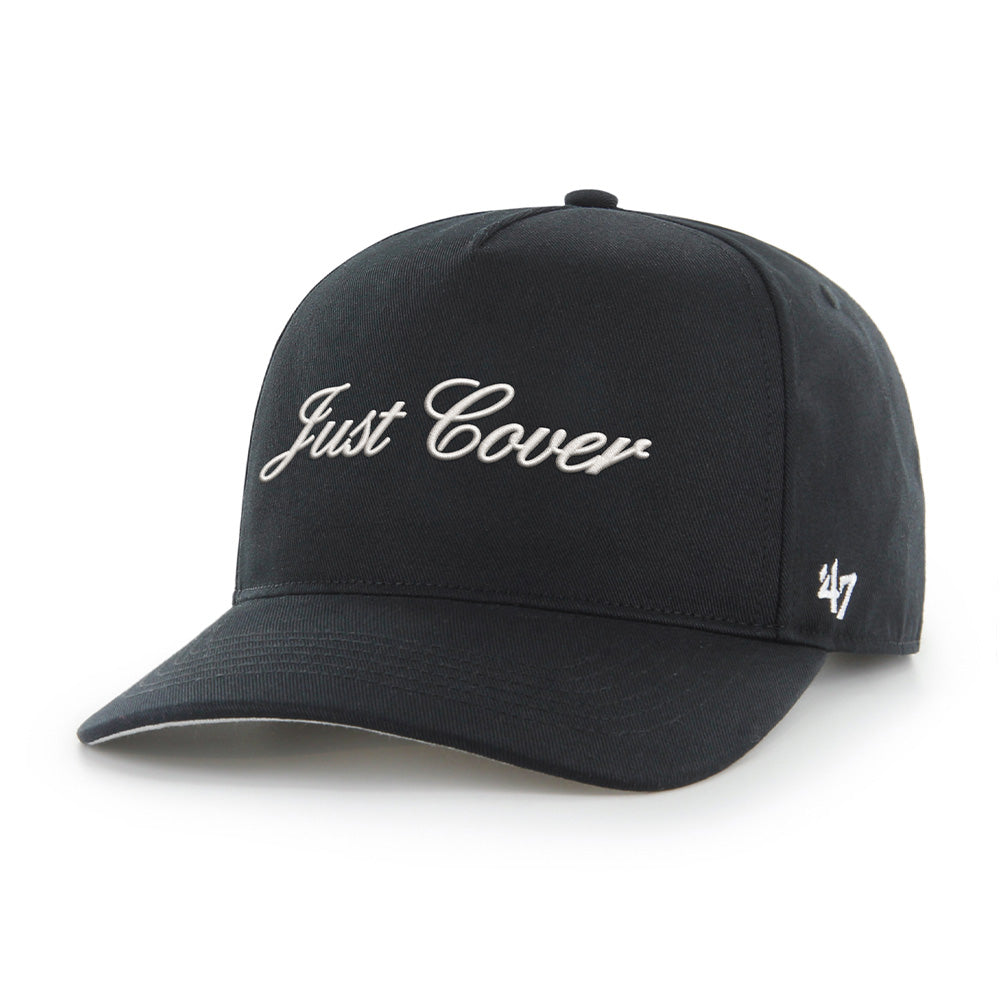 Just Cover Script '47 HITCH Snapback Hat (Black)-Hats-Pardon My Take-Barstool Sports