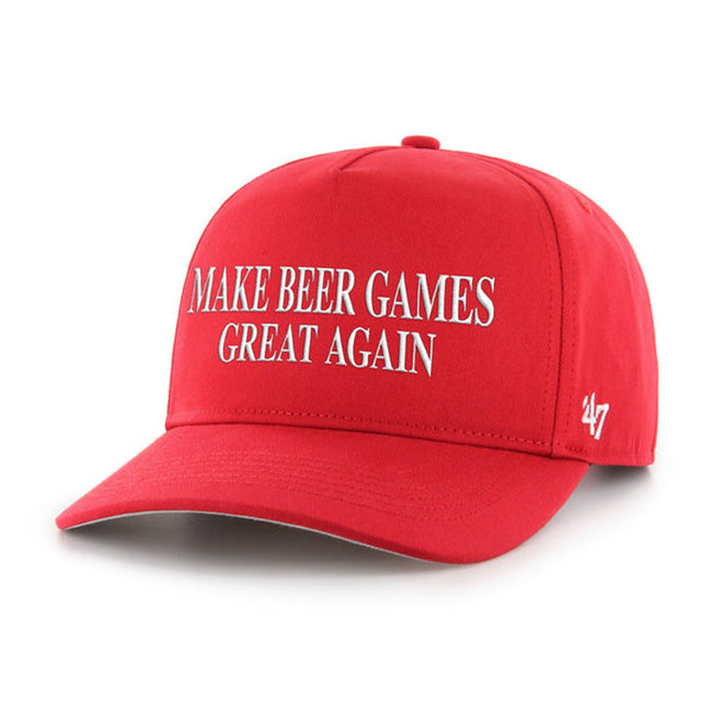 Make Beer Games Great Again '47 HITCH Snapback Hat-Hats-Bussin With The Boys-Red-One Size-Barstool Sports