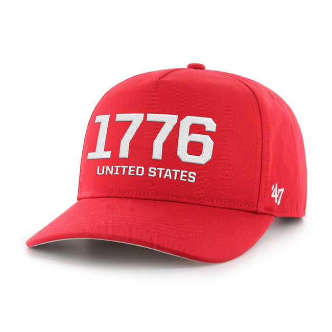1776 US '47 HITCH Snapback Hat-Hats-Barstool Sports-Red-One Size-Barstool Sports