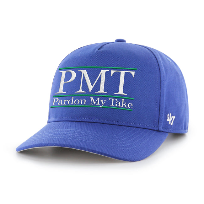 PMT '47 HITCH Snapback Hat-Hats-Pardon My Take-Blue-One Size-Barstool Sports