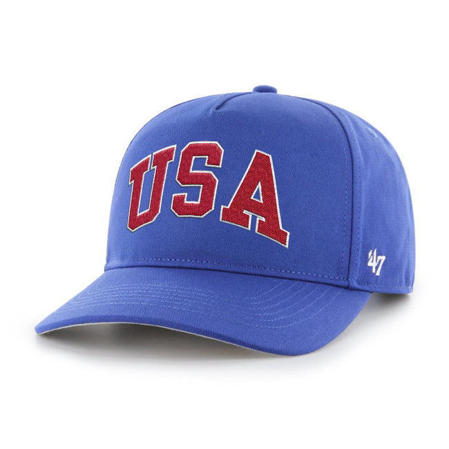 USA Text '47 HITCH Snapback Hat-Hats-Barstool Sports-Blue-One Size-Barstool Sports