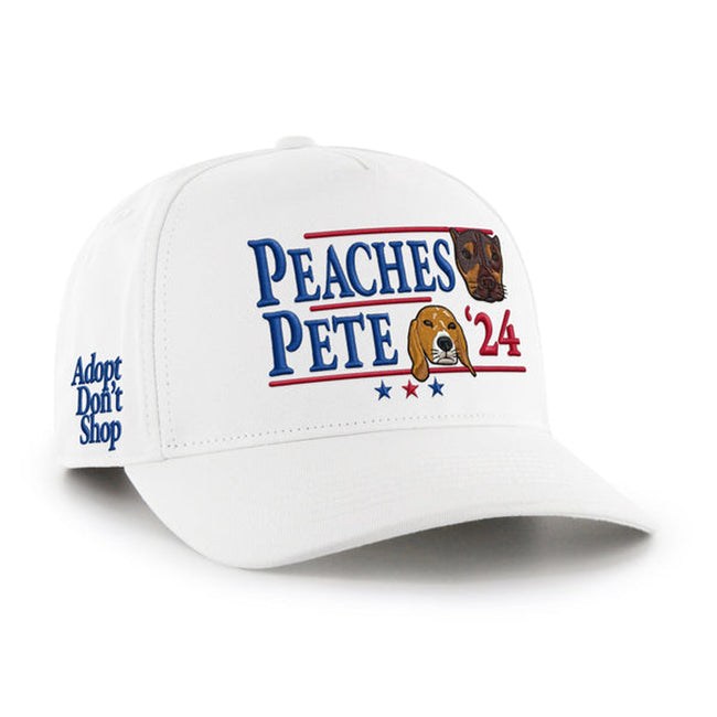 Peaches Pete '24 x '47 HITCH Snapback Hat-Hats-Barstool Sports-White-One Size-Barstool Sports