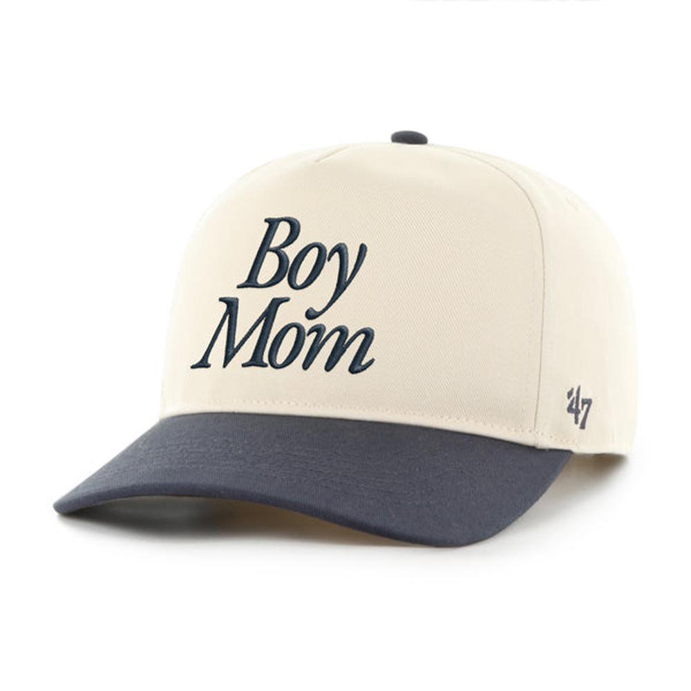 Boy Mom '47 Two Tone HITCH Snapback Hat-Hats-Barstool Sports-Navy-One Size-Barstool Sports