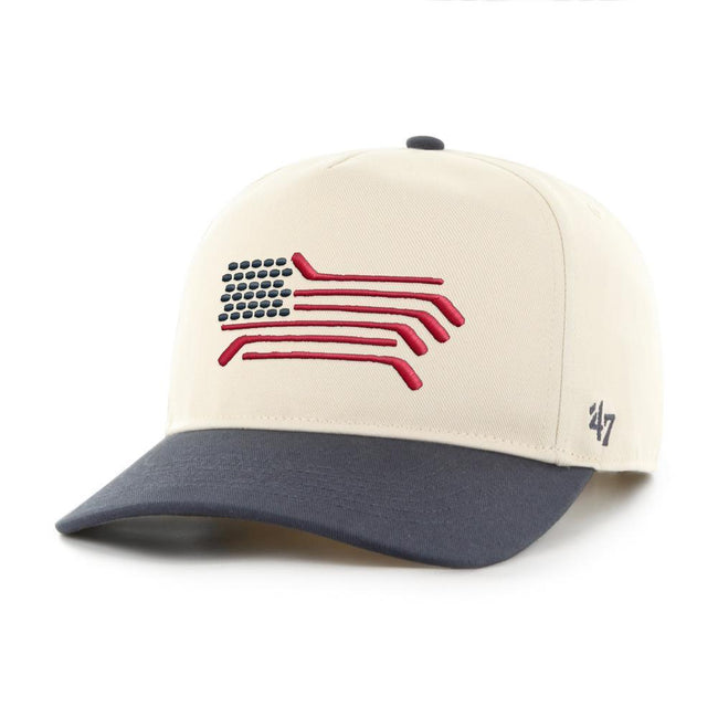 Spittin Chiclets '47 Hockey Flag HITCH Snapback Hat-Hats-Spittin Chiclets-Barstool Sports